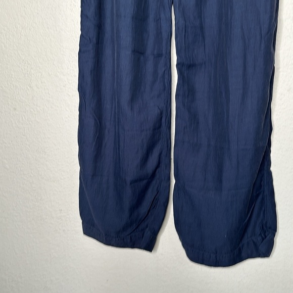 NWOT James Perse Wide Leg Drawstring Pants Blue Size 3 (Large) Cotton Cupro - Picture 7 of 10